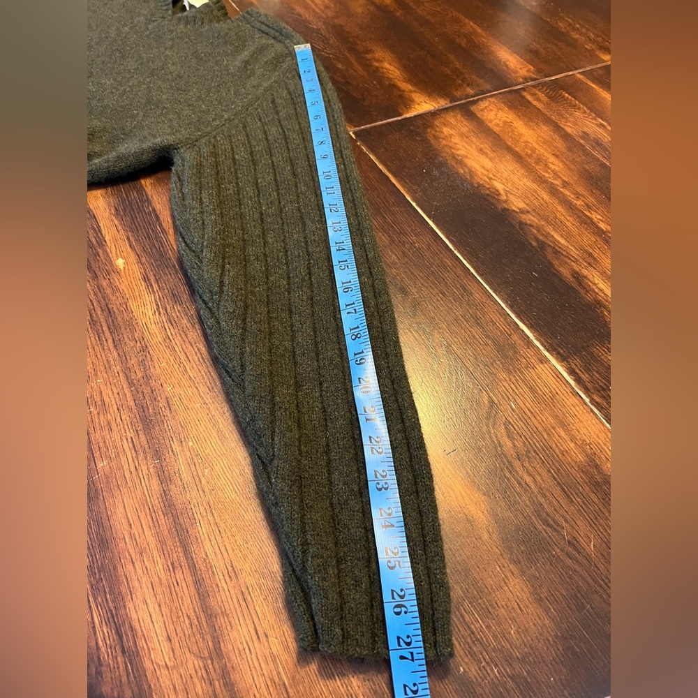 Basic Elements 100% Shetland Wool Knit Sweater Me… - image 8